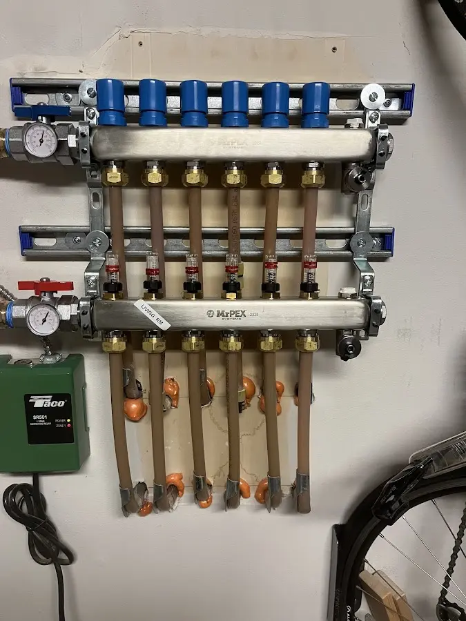 Plumber performing Gas Line Installation at a residential property in Norwood